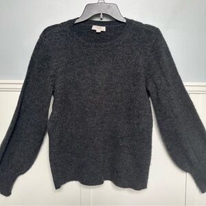 LOFT Dark Gray Crew Neck Sweater
